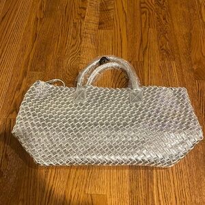 Happy Elsie Woman’s Silver Tote Bag